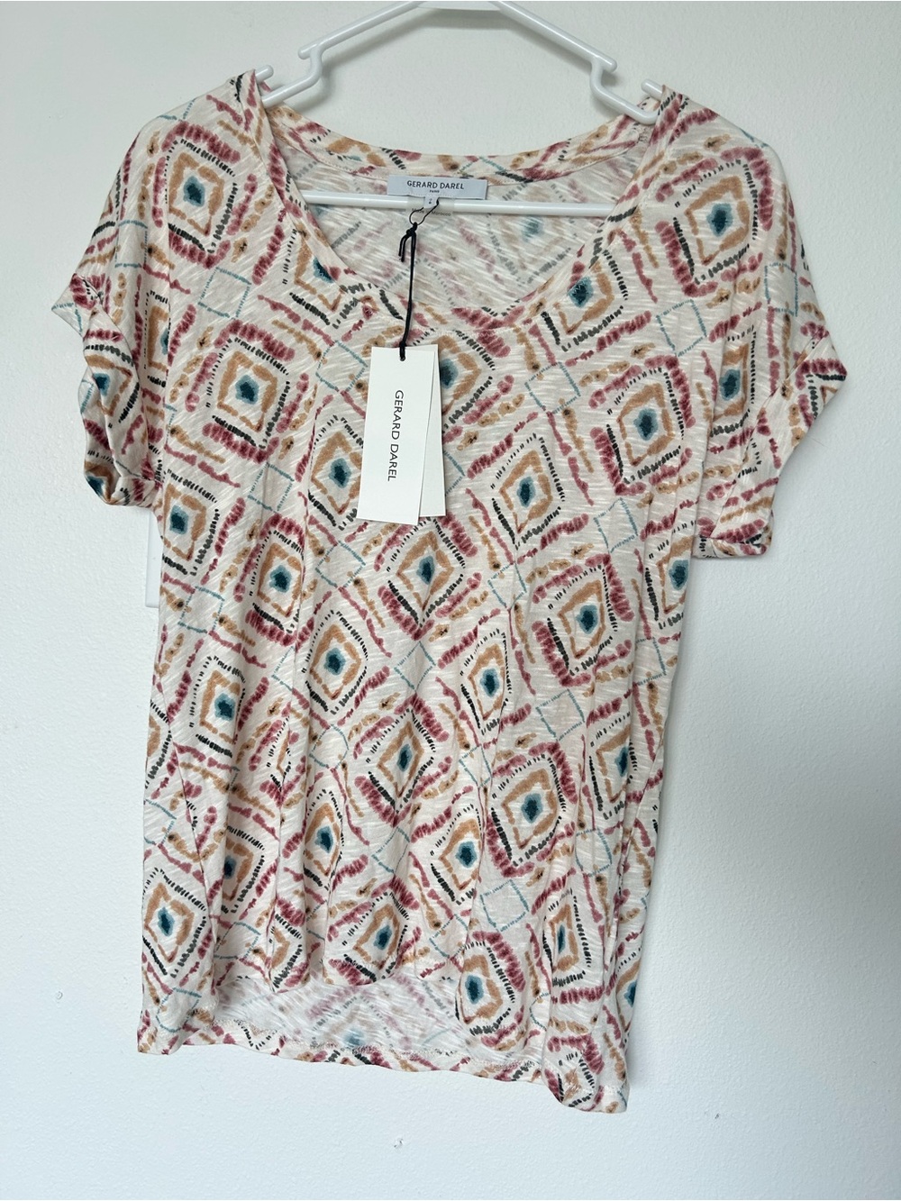 Gerard Darel Paris Giovanna Short Sleeve Blouse Size 2 NWT